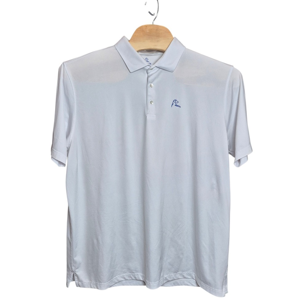 Rhoback Men's XXXL Performance Golf Polo White Stretch Athletic Country Club - Picture 2 of 7